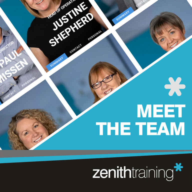 Meet the team here at Zenith Training by clicking here
